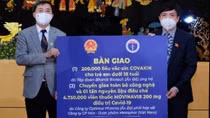 Tiếp nhận 200.000 liều vaccine Covaxin do Ấn Độ trao tặng