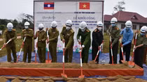 Khởi công xây dựng trụ sở Công an các bản tại Lào, giáp biên giới với Quảng Nam