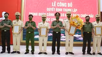 Thành lập Trung đoàn Cảnh sát cơ động dự bị chiến đấu thuộc Công an tỉnh Nghệ An