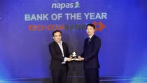 Techcombank là ngân hàng xuất sắc nhất năm 2021, dẫn đầu hoạt động thanh toán nội địa