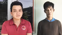 Hai tên cướp giật điện thoại bị người dân vây bắt