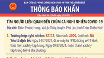 Xuất hiện chùm ca nghi nhiễm tại cộng đồng, Huế ban hành thông báo khẩn