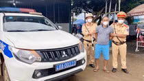 CSGT Công an Đắk Nông bắt 1 đối tượng có lệnh truy nã toàn quốc