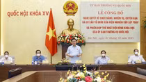 Chủ tịch Quốc hội Vương Đình Huệ dự lễ công bố Nghị quyết về chức năng, nhiệm vụ của Viện Nghiên cứu lập pháp