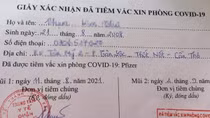 Bé gái 13 tuổi đã tiêm 2 mũi vaccine Pfizer là cháu cán bộ y tế phường