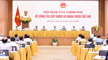Thủ tướng chủ trì hội nghị về xây dựng và hoàn thiện thể chế
