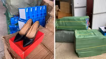 Hơn 1 tấn bánh ngọt và 335 đôi giày không rõ nguồn gốc xuất xứ