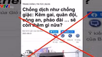 Vin cớ “góp ý chống COVID-19” để  xuyên tạc, chia rẽ người dân với Công an