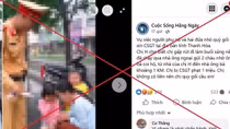 Bác bỏ thông tin người phụ nữ ở Thanh Hóa quỳ gối cầu xin CSGT