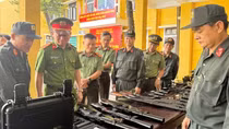 Cảnh sát cơ động Công an TP Huế sẵn sàng phương án bảo đảm ANTT phục vụ bầu cử