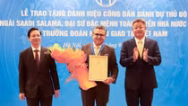 Trao danh hiệu Công dân danh dự Thủ đô Hà Nội cho Đại sứ Palestine tại Việt Nam