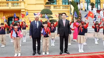 Lễ đón Chủ tịch Hội đồng châu Âu António Costa thăm chính thức Việt Nam