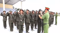 Các tân binh tham gia nghĩa vụ CAND trưởng thành từ thao trường