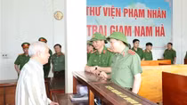 Thứ trưởng Lê Văn Tuyến kiểm tra công tác tại Công an tỉnh Ninh Bình, Trại giam Nam Hà, Ninh Khánh