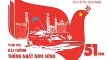 Đảng Nhân dân Cách mạng Lào gửi điện mừng 51 năm Ngày thống nhất đất nước