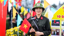 Cô giáo người Mường lên đường thực hiện nghĩa vụ tham gia Công an nhân dân