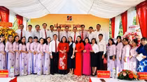 Bàn giao Trường Mầm non Trần Văn Ơn do Agribank Bến Tre tài trợ
