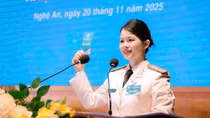 Thiếu tá Đặng Thị Thủy - nữ Đội trưởng có nhiều sáng kiến trong công việc