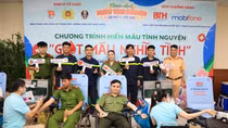 Hơn 400 cán bộ, đoàn viên, thanh niên và CBCS Công an TP Hồ Chí Minh tham gia hiến máu