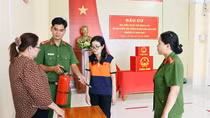 Bảo đảm an toàn phòng, chống cháy nổ tại các điểm bầu cử ở miền Tây Nam Bộ