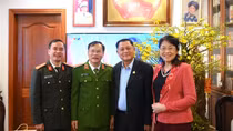 Thứ trưởng Nguyễn Văn Long thăm hỏi, chúc Tết các đồng chí nguyên lãnh đạo Bộ Công an và thân nhân gia đình cố lãnh đạo Bộ
