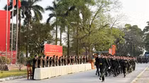 Học viện Chính trị CAND ra quân bảo đảm ANTT Đại hội XIV