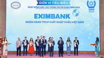 Eximbank được vinh danh là tổ chức tín dụng tiêu biểu trong hoạt động thông tin tín dụng năm 2025