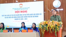Thứ trưởng Lê Quốc Hùng và các ứng cử viên đại biểu Quốc hội tiếp xúc cử tri tại TP Hồ Chí Minh