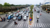 Hà Nội rào chắn nút giao Cổ Linh-Đàm Quang Trung để thi công hầm chui
