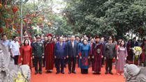 Trang nghiêm Lễ dâng hương tưởng niệm các Vua Hùng trên đỉnh núi Nghĩa Lĩnh