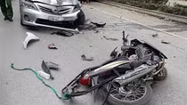 Tài xế ô tô con gây tai nạn liên hoàn ở Hà Nội