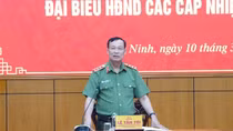 Thượng tướng Lê Tấn Tới kiểm tra công tác bảo đảm ANTT, an toàn bầu cử