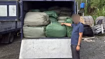 Tạm giữ hơn 2,6 tấn nguyên liệu thuốc lá lậu đang trên đường tiêu thụ