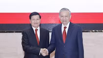 Tổng Bí thư Tô Lâm kết thúc tốt đẹp chuyến thăm cấp Nhà nước tới Lào