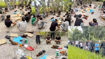 Bắt quả tang 18 con bạc "khát nước" đang sát phạt trên trường gà