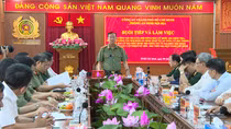 Thượng tướng Lê Tấn Tới kiểm tra công tác bảo đảm ANTT phục vụ bầu cử tại TP Hồ Chí Minh