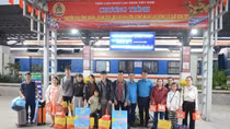 "Chuyến tàu Công đoàn - Xuân 2026" đưa 2.293 đoàn viên, người lao động về quê ăn Tết