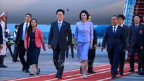 Tổng thống Hàn Quốc Lee Jae Myung và phu nhân bắt đầu thăm cấp Nhà nước tới Việt Nam