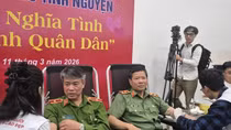 Lan tỏa chương trình hiến máu tình nguyện "Giọt máu nghĩa tình, thắm tình quân dân"