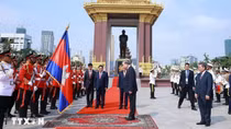 Tổng Bí thư Tô Lâm đặt vòng hoa tại Đài Độc lập, Đài tưởng niệm cố Quốc vương Norodom Sihanouk, Đài Hữu nghị Campuchia-Việt Nam