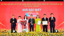 Trao giải báo chí lần thứ VIII về xây dựng Đảng và hệ thống chính trị Hà Nội