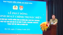 Tuổi trẻ CAND phát động đợt sinh hoạt chính trị đặc biệt kỷ niệm 80 năm Ngày truyền thống CAND