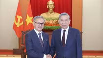 Tổng Bí thư Tô Lâm tiếp Bộ trưởng Ngoại giao Lào Thongsavanh Phomvihane