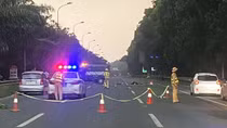 Thiệt mạng vì phóng xe máy vào Đại lộ Thăng Long