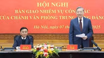 Tổng Bí thư Tô Lâm dự Hội nghị bàn giao nhiệm vụ công tác của Chánh Văn phòng Trung ương Đảng