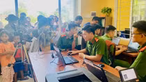 Ghi ở Công an xã vùng biên được tặng Cờ thi đua của Chính phủ