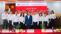 Đoàn công tác Phó Tổng giám đốc Agribank Lê Hồng Phúc làm việc tại chi nhánh Phú Quốc