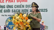 Phát động hưởng ứng chiến dịch "Làm cho thế giới sạch hơn" năm 2025 trong lực lượng CAND
