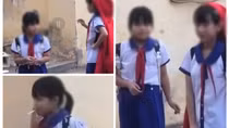 Làm rõ video nhóm nữ học sinh tiểu học hút thuốc trong sân trường