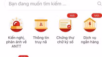 Tiện ích "Thông tin truy nã" trên VNeID